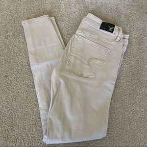 American Eagle khaki jeggings